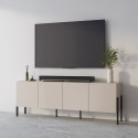 Modern Beige TV Stand with 4 Doors for Living Room - 200x40x69cm Givre Sale