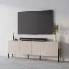 Modern Beige TV Stand with 4 Doors for Living Room - 200x40x69cm Givre Sale