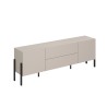 Beige Minimalist Modern Design TV Stand with 2 Doors and 2 Drawers Kaylus On Sale
