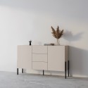 Modern Kitchen Sideboard with 3 Drawers and 2 Doors, Beige, 154x40x89 cm, Autrey Sale