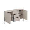 Modern Kitchen Sideboard with 3 Drawers and 2 Doors, Beige, 154x40x89 cm, Autrey Offers