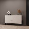 Modern Kitchen Sideboard with 3 Drawers and 2 Doors, Beige, 154x40x89 cm, Autrey Promotion