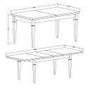 Guilhem Extendable Dining Table 160-240x90cm Classic White Oak Wood Catalog