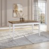 Guilhem Extendable Dining Table 160-240x90cm Classic White Oak Wood Discounts