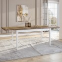 Guilhem Extendable Dining Table 160-240x90cm Classic White Oak Wood Promotion