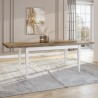 Guilhem Extendable Dining Table 160-240x90cm Classic White Oak Wood Promotion