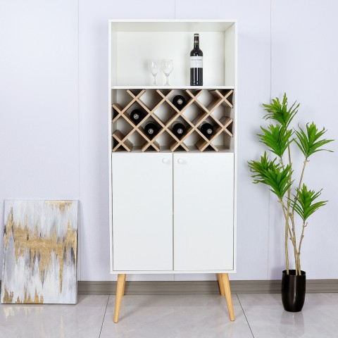 Sideboard wine cabinet kitchen living room 2 doors Nordic style Ulbster Promotion