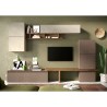 Contemporary White and Gray Wood TV Wall Unit Infinity 19 Promotion