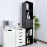 Office Living Room Bookcase, 2 Drawers, 4 Shelves, 36x30x171cm, Reiff On Sale