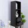 Office Living Room Bookcase, 2 Drawers, 4 Shelves, 36x30x171cm, Reiff Offers