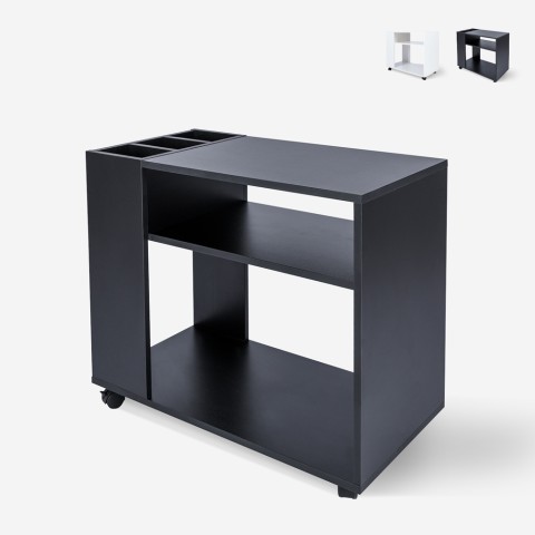 Low office desk cabinet with wheels document holder shelf Wick Promotion