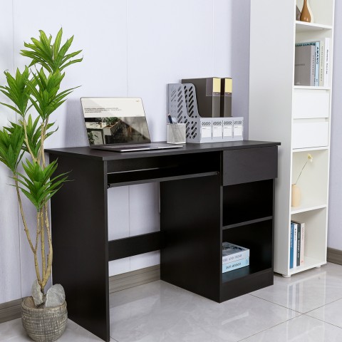 Black office desk space-saving foldaway bed Elphin Dark Promotion