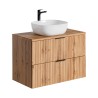 Adel Wood Wall-Mounted Wooden Bathroom Vanity with Sink and Drawers On Sale