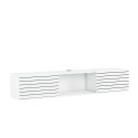 Suspended TV stand modern minimal style white black wood Elano Buy