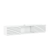 Suspended TV stand modern minimal style white black wood Elano Buy