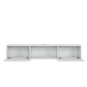Suspended TV stand modern minimal style white black wood Elano Cheap