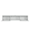 Suspended TV stand modern minimal style white black wood Elano Cheap
