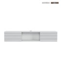 Suspended TV stand modern minimal style white black wood Elano On Sale