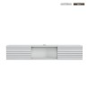 Suspended TV stand modern minimal style white black wood Elano On Sale