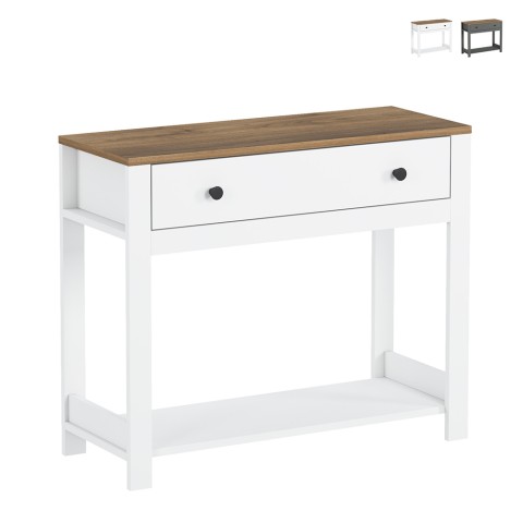 White black classic style console with drawer Corlay Promotion