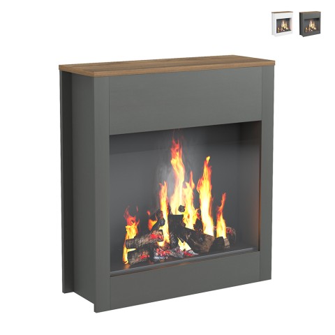 Decorative wooden frame for Buren floor electric fireplace Promotion