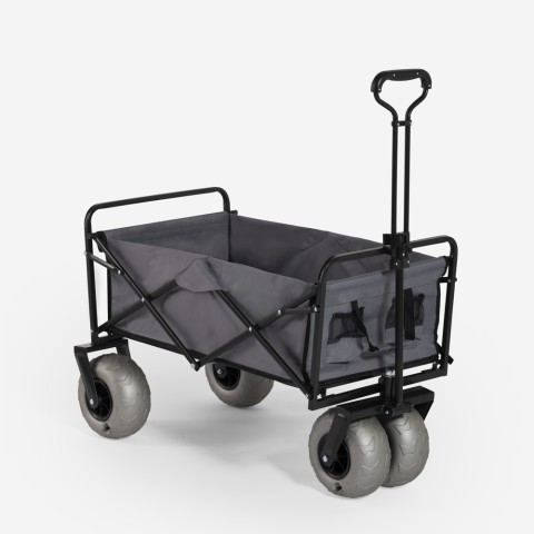Beach trolley portable foldable 4 wide pneumatic wheels Dory Promotion