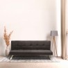 Sofa Bed 2 Seats in Fabric Modern Design Gemma Sale