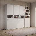 Kando E White Horizontal Single Murphy Bed with Mattress, Space-Saving Design Discounts