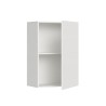 Kando E White Horizontal Single Murphy Bed with Mattress, Space-Saving Design Model