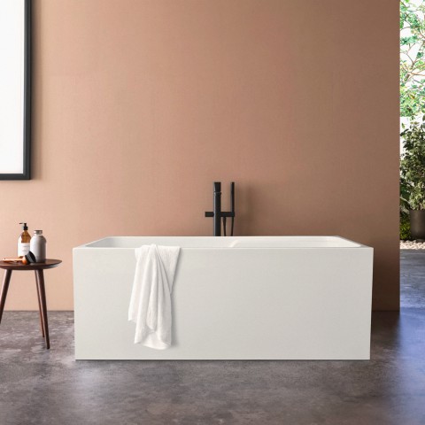 Rectangular freestanding bathtub 150x68cm modern design Saria Promotion