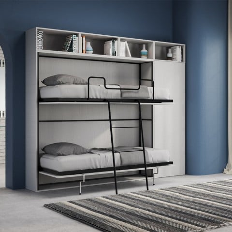 Hideaway Horizontal Bunk Bed Space-saving Wardrobe Kando I Promotion