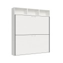 Modern Space-Saving White Murphy Bunk Bed Kando L Offers