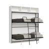 Modern Space-Saving White Murphy Bunk Bed Kando L On Sale