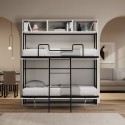 Modern Space-Saving White Murphy Bunk Bed Kando L Catalog