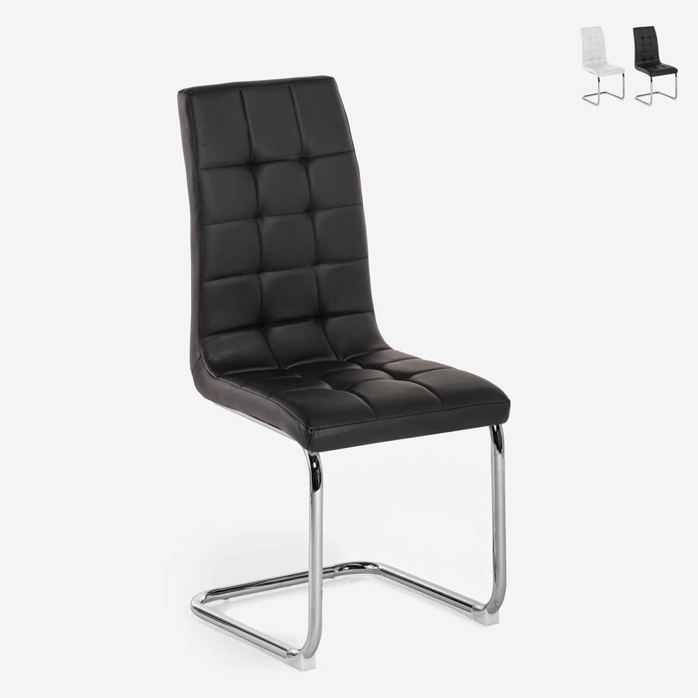 Elegant High-Back Faux Leather Dining Room Kitchen Chair Dudak