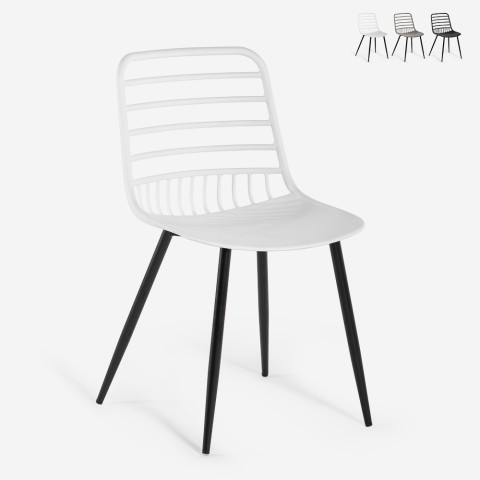 Modern Chairs for Kitchen Dining Room Bar Restaurant in Polypropylene Lenny Promotion