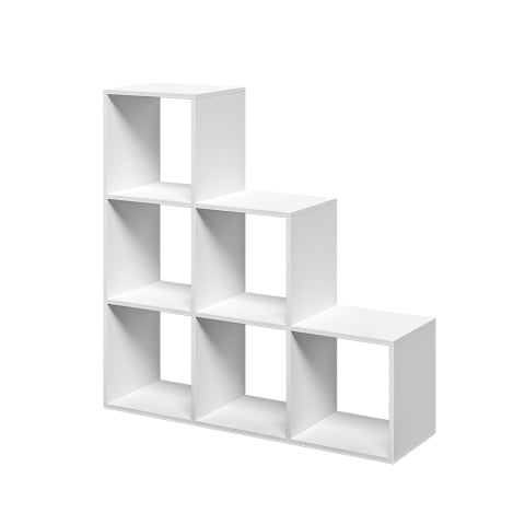 White Wall-mounted Shelf with Modern Design Cube Shelves Ika 1 Promotion