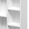 White Office Bookshelf with 5 Cube Shelves, Modern Design, 50x25x80cm Ika 3 Offers