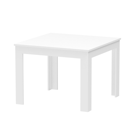 Square White Modern Design Dining Table 80x80cm Ika 8 Promotion
