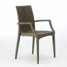 Armchair with armrests bar garden Poly rattan Bistrot Arm Grand Soleil Offers