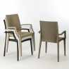 Armchair with armrests bar garden Poly rattan Bistrot Arm Grand Soleil 