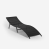 Garden Foldable Sun Lounger in Rattan with Cushion Tenerife Bulk Discounts