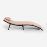 Garden Foldable Sun Lounger in Rattan with Cushion Tenerife Offers