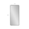 Large Free-Standing Wall Mirror Modern Black 180x80cm Arsen-B Bulk Discounts