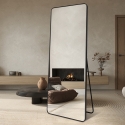 Large Free-Standing Wall Mirror Modern Black 180x80cm Arsen-B Promotion