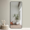 Large Free-Standing Wall Mirror Modern Black 180x80cm Arsen-B Discounts