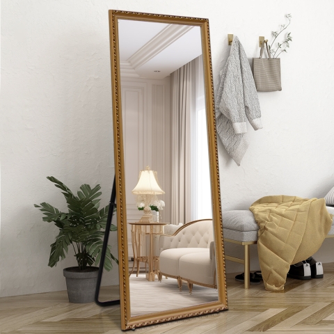 Wall mirror floor standing 180x80cm classic golden Vestur-G. Promotion