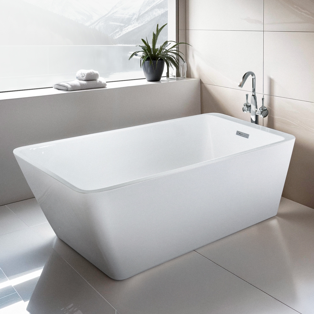 Milo Rectangular Design Freestanding Bathtub Promotion