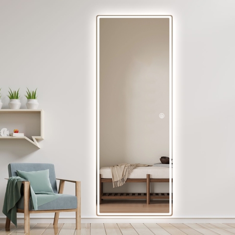 LED wall mirror rectangular...