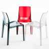 Transparent Design Chair in Polycarbonate Made in Italy for the Kitchen Living Rooms Femme Fatale Cost